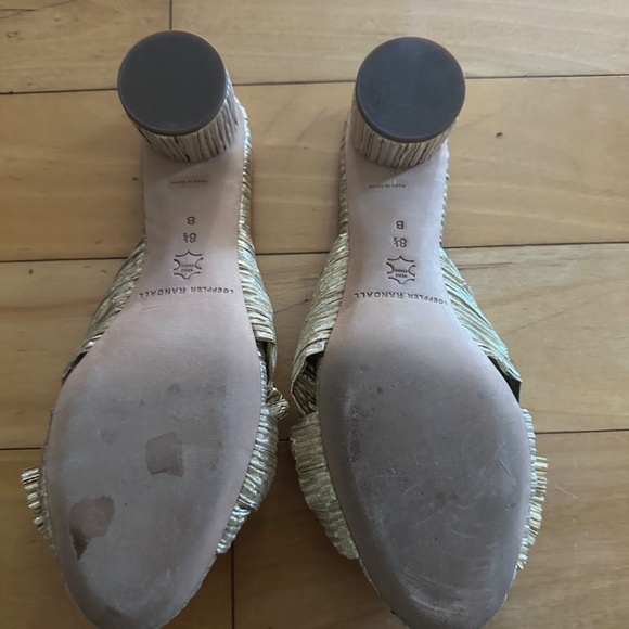 Gold Loeffler Randall Party Shoes - Picture 3 of 3